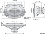 Pioneer TS-A6961F 4-vejs Koaksialsystem (450W, 6"x9")