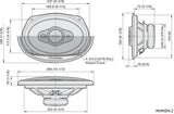 Pioneer TS-A6971F  5-vejs Koaksialsystem (600W, 6"x9")