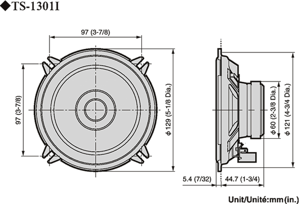 Pioneer TS-1301i Bilhøjttaler (13cm, 5,25")