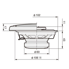 Pioneer TS-G1020F 2-vejs Bilhøjttalere (10cm, 4")