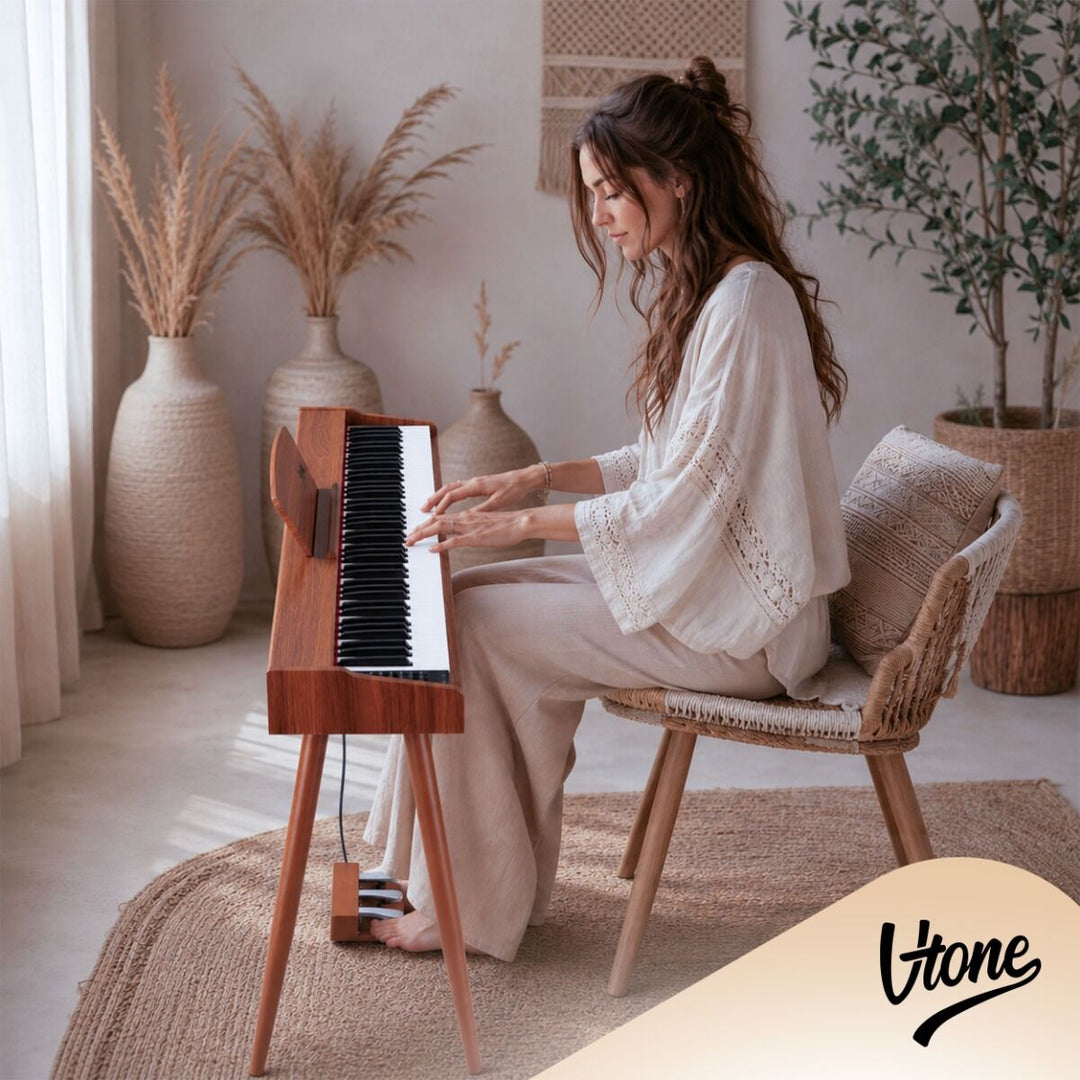 V-TONE BL-130 El-Klaver (Mørk træ)