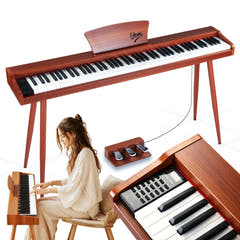 V-TONE BL-130 El-Klaver (Mørk træ)