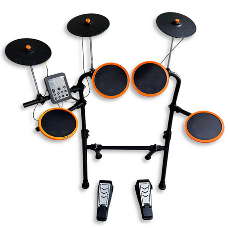 V-TONE ED1 Transportabelt Elektronisk Trommesæt med Bluetooth og USB MIDI