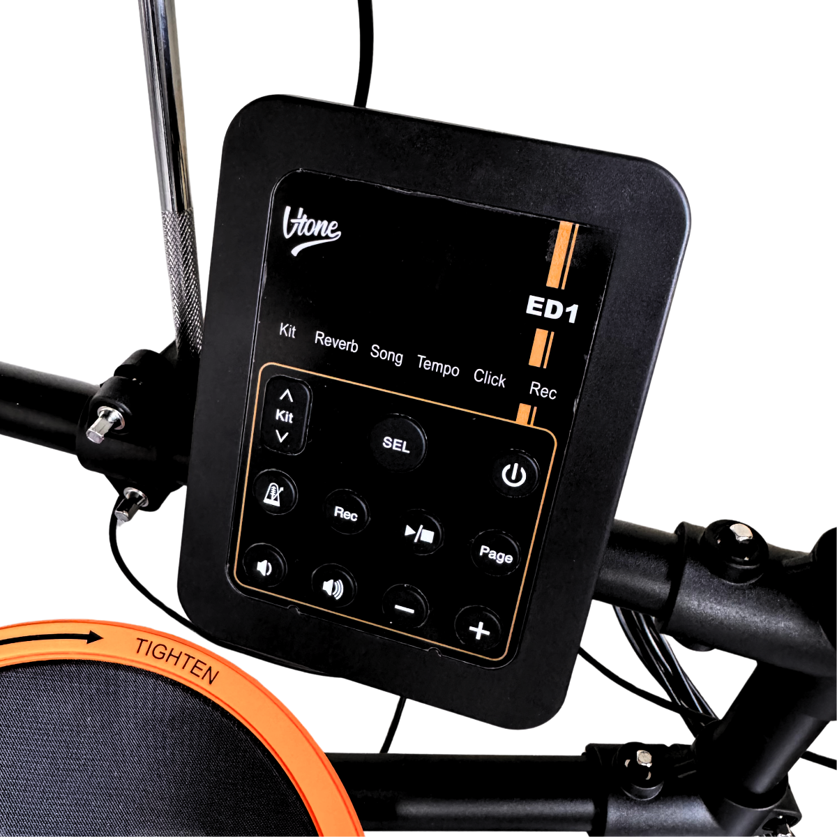 V-TONE ED1 Transportabelt Elektronisk Trommesæt med Bluetooth og USB MIDI