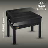 V-TONE PB2 BK Klaverbænk – Justerbar 49–57 cm