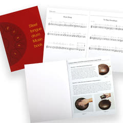 Tongue Drum 8" Sort inkl. Tilbehør (11 Toner)