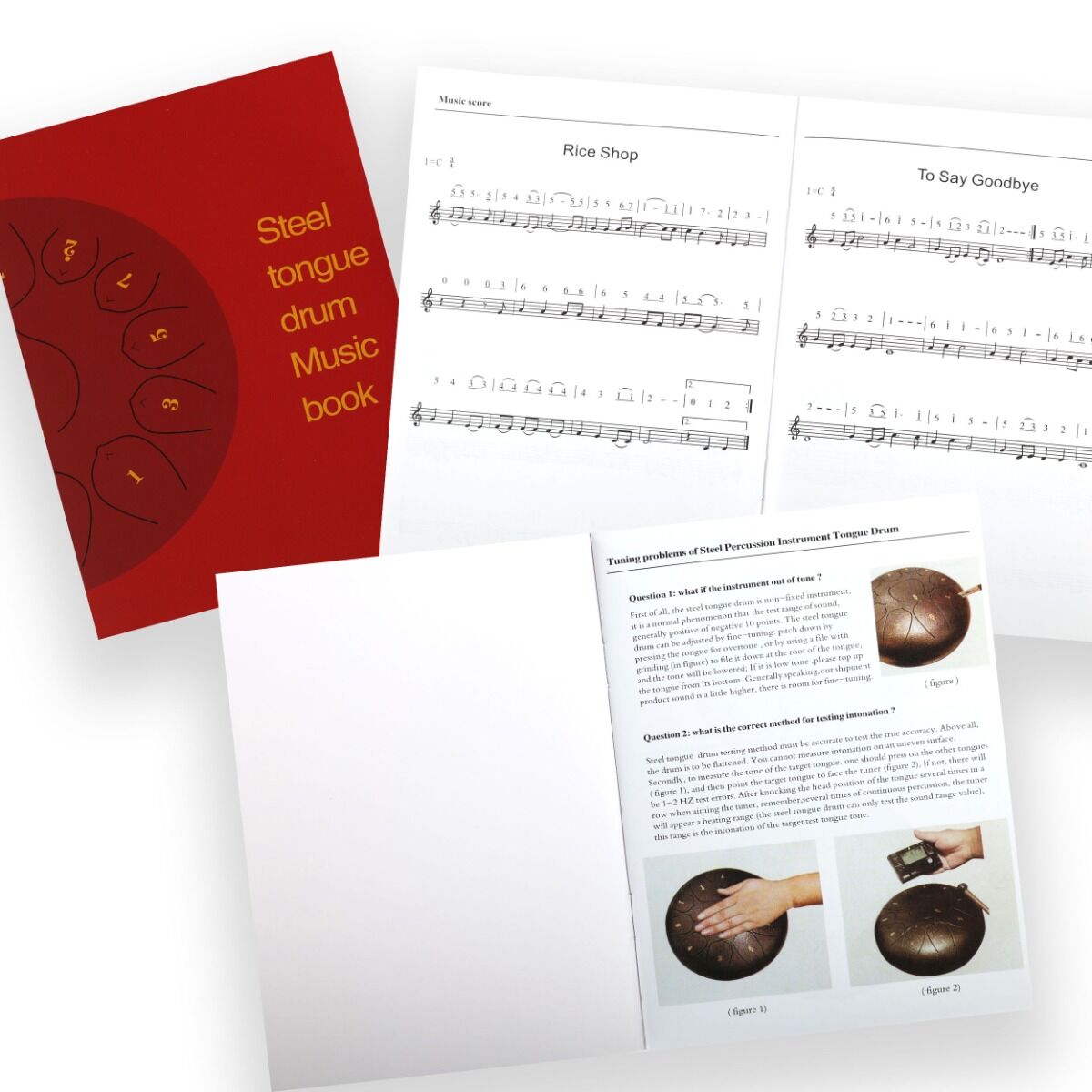 Tongue Drum 8" Sort inkl. Tilbehør (11 Toner)