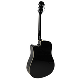 V-TONE VEAG1 CE BK elektro-akustisk guitar 4/4 dreadnought cutaway sort