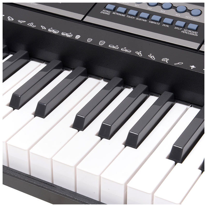 V-TONE VK-500 61L Keyboard – 61 Tangenter med LED Læringsfunktion til Børn og Begyndere
