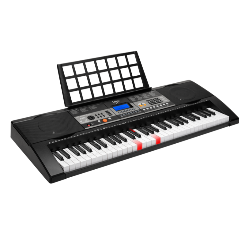 V-TONE VK-500 61L Keyboard – 61 Tangenter med LED Læringsfunktion til Børn og Begyndere