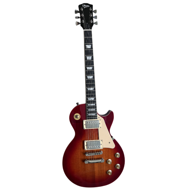 V-TONE VLP1 BS Elguitar 4/4 Les Paul Honey-Wine