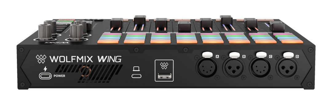 Wolfmix WING – Professional DMX Lighting Console & W1 Expansion