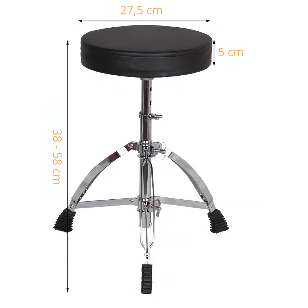 Børne trommestol 38-58 cm. 50 kg.