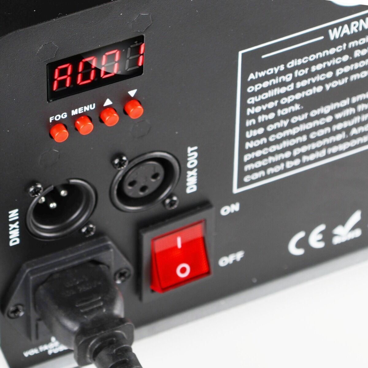 Light4Me Fog 1200 LED V2 Røgmaskine 1200W med RGBW LED & DMX
