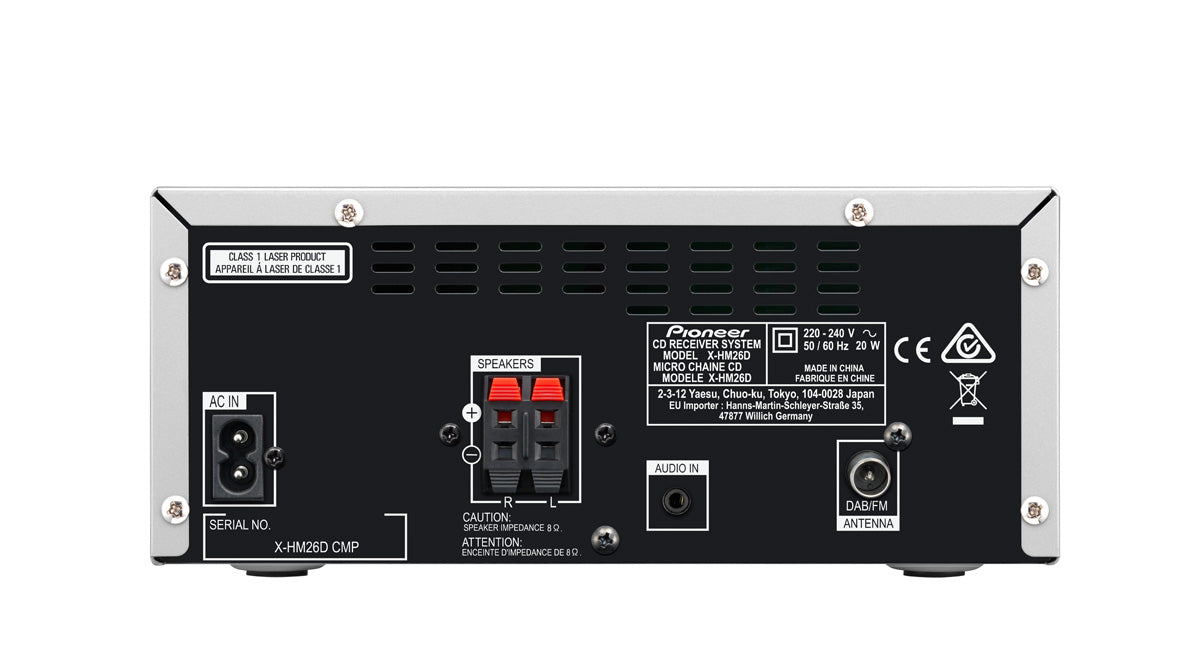 Pioneer X-HM26D Minianlæg m. Bluetooth og DAB+