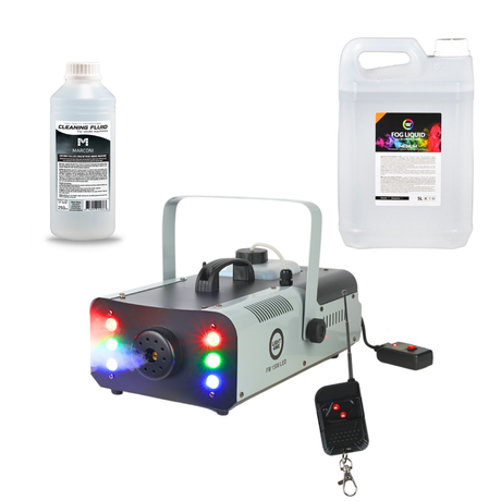 Light4Me FM 1500 LED Røgmaskine 1500W Bundle