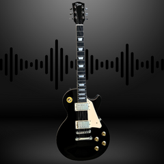 V-TONE VLP1 BK Elektrisk Guitar 4/4 Les Paul HH – Black Gloss