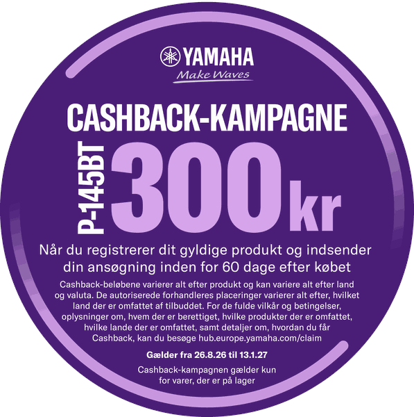 Yamaha cashback-kampagne: få 300 kr. retur – se hvordan
