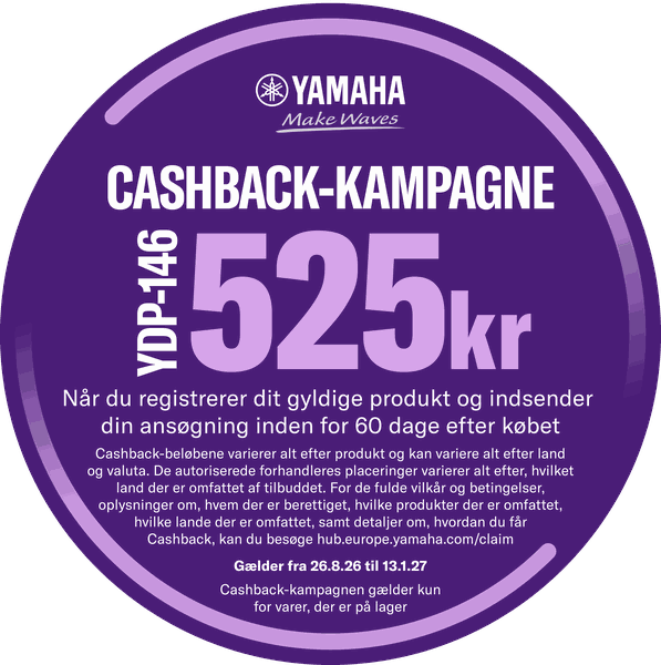 Yamaha cashback-kampagne: få 525 kr. retur – se hvordan